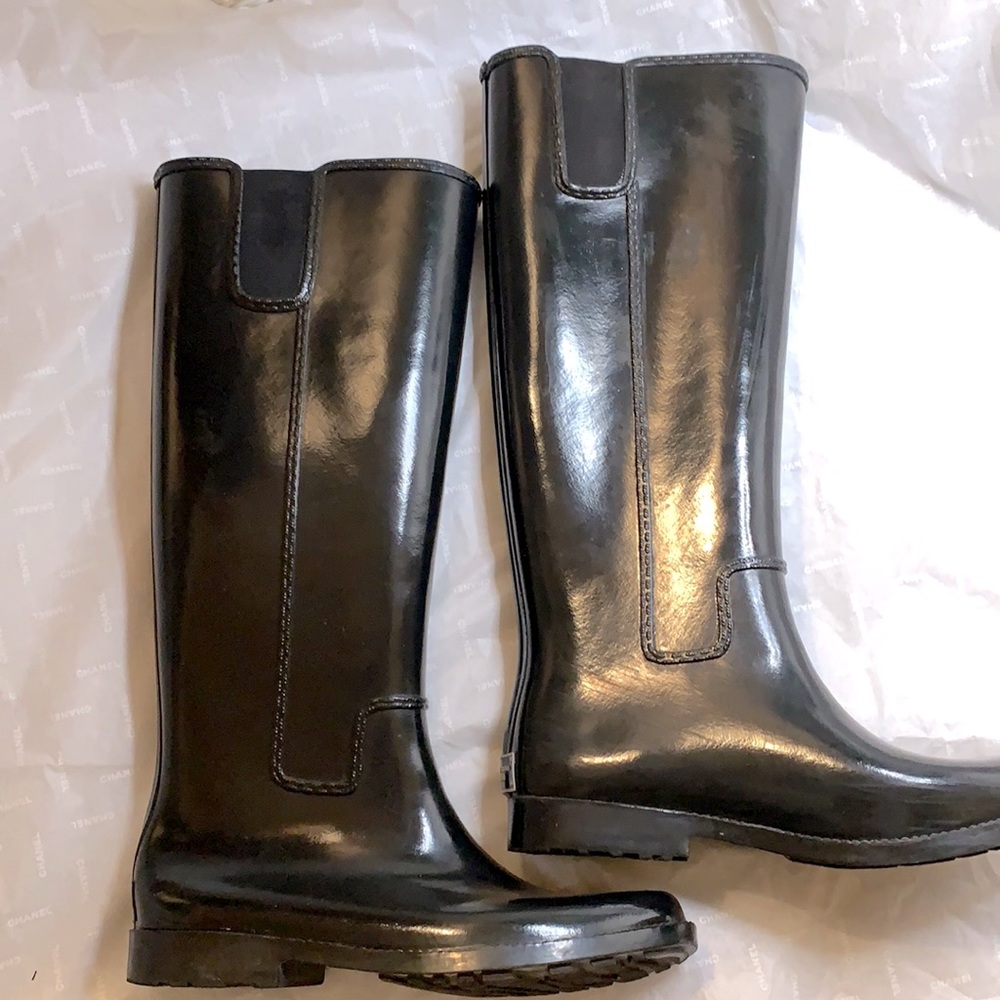 Black Michael Kors Rain Boots